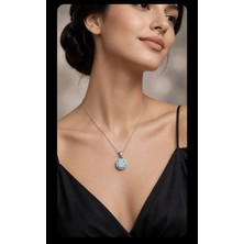 Firuze Gümüş Lab Opal Beyaz Içi Renkli Opal Kadın Kolyesi Lab Opal Içindeki Renkleri Keşfet