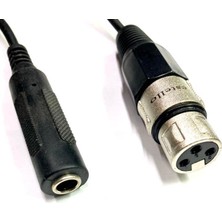 Velora Yka Xlr Dişi - 6.3mm Mono Dişi Çevirici Kablo
