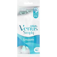 Velora Gillette Venus Simply Venus 2 Kullan At Kadın Tıraş Bıçağı 4'lü