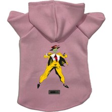 Velora Monopetz Kapişonlu Polar Sweatshirt Köpek ve Kedi Kıyafeti & Elbisesi Pembe Mask L
