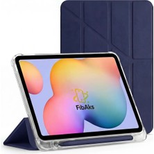 Fibaks iPad 11 A16 2025 10. Nesil 10.9 Lacivert Kılıf Kalem Bölmeli Yatay Dikey Standlı