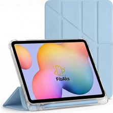 Fibaks Samsung Galaxy Tab S9 SM-X510 - S9 Fe SM-X710 10.9 - S10 FE Mavi Kılıf Kalem Bölmeli Koruyucu Kapak