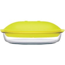 Paşabahçe 59524T00 Buharda Pişirici, 28.5 x 27 x 9.5 Cm, Mikrodalgaya Uygun, Cam