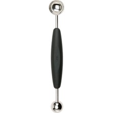 Velora Oxo Good Grips Paslanmaz Çelik Kavun Kesicisi, Siyah/gümüş