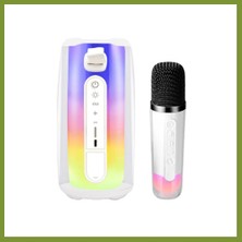 Bezos Pluse 7 Mikrofonlu Rgb Kablosuz Hoparlör - Beyaz Vlr