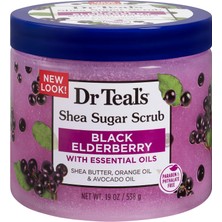 Velora Dr.teal's Shea Sugar Scrub Black Elderberry Vücut Şeker Peeling 538GR
