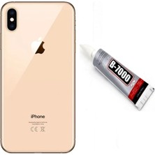 Vintessy Vıntessy iPhone Xs Max Uyumlu Arka Pil Kapağı ve Yapıştırıcı Hediye BZS01