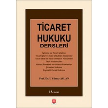 Ticaret Hukuku Dersleri