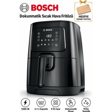 Bosch 1550W 4,1 L Dokunmatik Airfryer 8 Ön Ayarlı Sıcak Hava Fritözü Kesme Tahtası Hediyeli