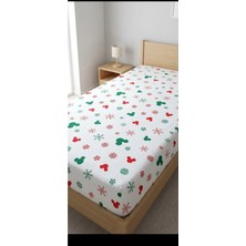 Zorlu Tekstil Mickey Mouse Yılbaşı Temalı Lastikli Çarşaf 100*200