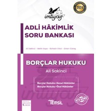 Temsil Kitap Imtiyaz Adli Hakimlik Soru Bankası Borçlar Hukuku Genel Hükümler - Özel Hükümler