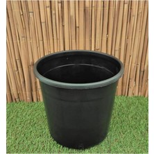 Bemy Ticaret Üretim Saksısı 2 Adet 12 Lt 26X26 cm Plastik Saksı Siyah Üretim Saksı Bitki Saksısı