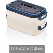 Velora 2 Katlı Taşınabilir Yemek Kabı Lunch Box