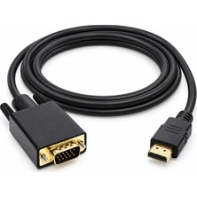 Velora Primex PX-1440 1.8 Metre HDMI To VGA Görüntü Kablosu, HDMI Çıkıştan VGA Monitör Projeksiyona Dönüştürücü, Pc Laptop Ps5 Xbox Uyumlu, Full Hd, Tek Yönlü