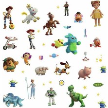 Velora Roommates RMK4008SCS Toy Story 4 Soy ve Yapıştır Duvar Çıkartması, Yeşil, Mavi, Sarı