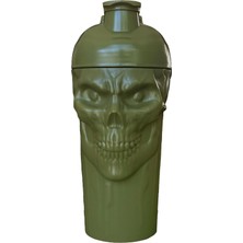 Velora Jnx Sports Lanet! Kafatası Çalkalayıcı Şişesi, 24 Oz, Askeri Yeşil Sınırlı Üretim, Klasik Döngü Üstü Ek Mikser…