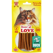 Velora Eurogold Cat Yums Love Kedi Ödülü Çubuk Ördekli 10CM 50GR