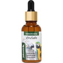 Velora Jakomix Virusafe Bitkisel Içerikli Vitamin Destek Sıvı Kuş Vitamini Papağan ve Kafes Kuşları Için 30 ml