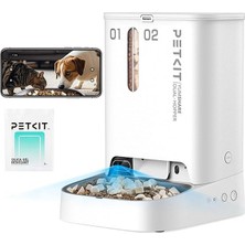 Velora Petkit Yumshare 2 Akıllı Mama Kabı, Kameralı, Çift Hazneli, Beyaz (Petkit Türkiye Garantili)