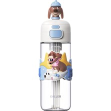 Velora Dıller 600 ml Pipetli & Rahat Içim Çift Kullanım Tritan Su Matarası Suluk -FFD600RENK3