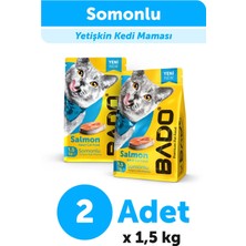 Velora Bado Yetişkin Kedi Maması Somonlu 1,5 kg 2'li