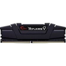 Velora G.skill F4-3600C18S-8GVK (1X8GB) Ripjaws V Gaming Serisi 3600 Mhz CL18 (18-22-22-42) Siyah Renkli Alüminyum Soğutuculu 1.35V Bellek