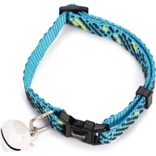 Velora Beeztees Kedi Boyun Tasması, Zilli, Mavi, 20-30CM
