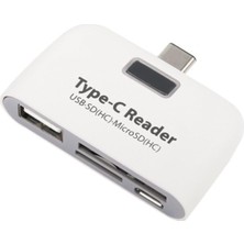 Velora 4941 Type C USB 3.1 Kart Okuyucu Micro USB Sd Card Reader Çevirici