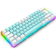 Velora Mx-1 Mekanik Klavye Rgb Red Switch Türkçe Oyuncu Klavyesi Beyaz Mini Klavye Kablolu