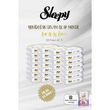 Velora Sleepy 28 Al 25 Öde Yenidoğan Devam Islak Bebek Havlusu 40'lı ve Bebek Pamuğu