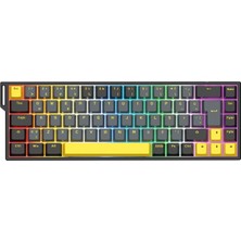 Velora Rampage Kaisel Siyah/gri/sarı Hot Swap 8000 Hz Gasket Manyetik Rgb Rapid Trigger 128K Scan Rate Q Pbt Keycap Analog Klavye