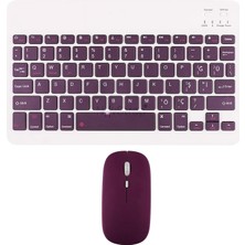 Velora Novstrap Samsung Galaxy Tab A9 Plus / A9 X200 T500 T290 T220 ile Uyumlu Bluetooth Klavye Mouse Seti Mürdüm