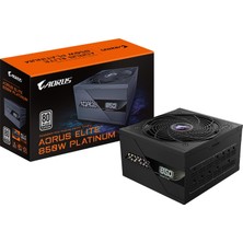 Velora Gıgabyte Aorus Elıte P850W 850W 80+ Platinum Tam Modüler Güç Kaynağı, Atx 3.1, Pcıe 5.0, 120MM Fdb Fan, Japon Kapasitör (GP-AE850PM Pg5)