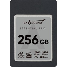 Velora Exascend Essential Pro 256 GB Cfexpress 4.0 Tip A Hafıza Kartı 1650 Mb/s Yazma 1800 Mb/s Okuma VPG400 8k Ultra Hd Video Cf Kartı Sürdürülebilir Yazma 850 Mb/s Sony Alpha & ile Uyumlu