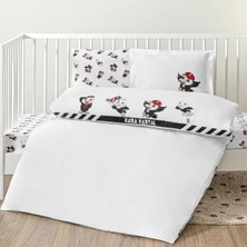 Taç Lisanslı Beşiktaş Strip Baby Pamuk Nevresim Takımı