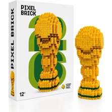 Velora Netavantaj Pixel Brick Dünya Kupası Tasarımlı Blok Oyuncak Seti, 1220+ Parça, 12+ Yaş