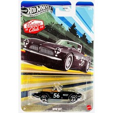 Velora Hot Wheels Bmw 2002 1/64 Vintage Racing Club Tekli Oyuncak Araba, Beyaz