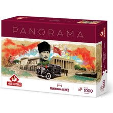 Velora Art Puzzle Atatürk Kolajı 1000 Parça Panorama Puzzle