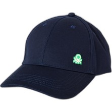 Velora United Colors Of Benetton Erkek Cappello C/visiera 6WEPVA001 Kış Aksesuar Seti, Mavi, Tek Boy