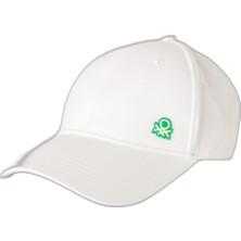 Velora United Colors Of Benetton Erkek Cappello C/visiera 6WEPVA001 Kış Aksesuar Seti, Beyaz, Tek Boy