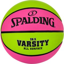 Velora Spalding Üniversite Pembe/yeşil Açık Hava Basketbol 72,4 cm