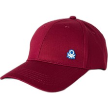 Velora Benetton Erkek Bordo Logolu Kep