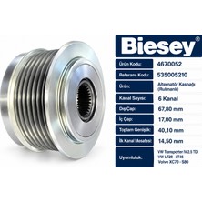 Biesey Vw Transporter Iv 2.5 Tdı LT28 LT46 Volvo XC70 S80 Alternatör Kasnağı 535005210 4670052