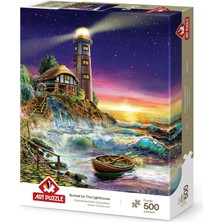 Velora Art Puzzle Deniz Fenerinden Günbatımı 500 Parça Puzzle