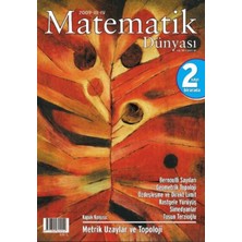 Nesin Yayınevi Matematik Dünyası Dergisi Sayı:81 YIL:2009 - Iıı-Iv