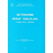 Bilim Teknik Yayınevi Betonarme Hesap Tabloları Taşıma Gücü Yöntemi