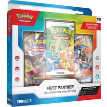 Velora Pokémon - Series 3: First Partner Illustration Collection (3 Packs & 1 Sticker Sheet)