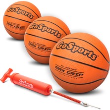 Velora Gosports 12,7 cm Mini Basketbol 3 Paket Için Premium Pompa ile – Ideal Mini Halka Küpe