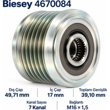 Biesey Mercedes Benz Cls 320 Cdı 350 Cdı E 280 Cdı E 320 Cdı Alternatör Kasnağı 535008410 4670084