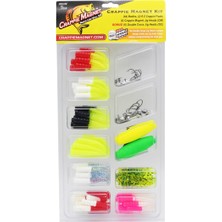 Velora Crappie Magnet 96 Parçalı Set – 80 Gövde, 2 E-Z Pozlar, 6 Crappie Mıknatıslı Olta Kafası, 8 Çift Haç Jig Başlığı